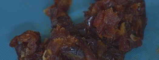 хрустящие конвертики с фетой, ветчиной и финиками. Шаг 2