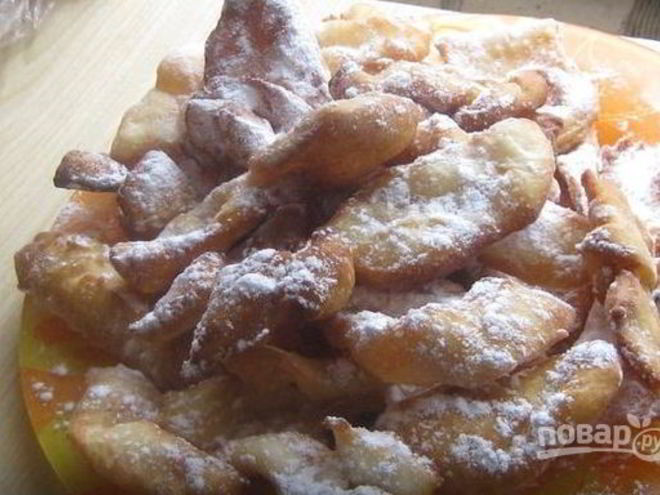 Рецепт хвороста классического на кефире