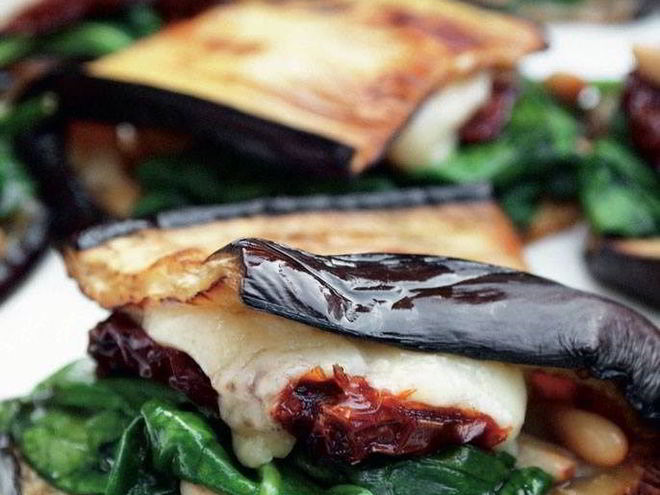 Рецепт конвертиков из баклажанов