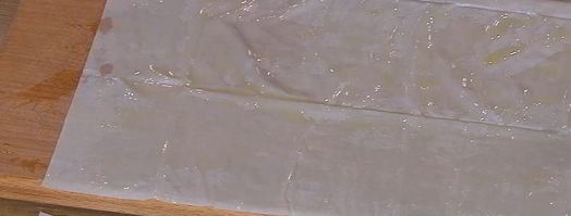 конвертики из фило с запеченными яблоками. Шаг 6