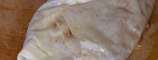 конвертики из фило с запеченными яблоками. Шаг 9