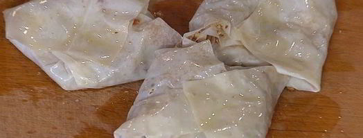 конвертики из фило с запеченными яблоками. Шаг 10