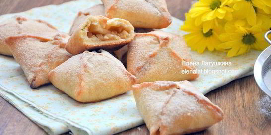 Конвертики с карамельными яблочками