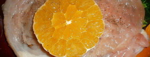 куриные конвертики с апельсинами. Шаг 6