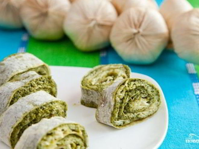 Рецепт блинчиков из лаваша с начинкой