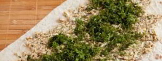 блинчики из лаваша с начинкой. Шаг 3