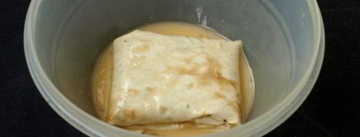 конвертики из лаваша с сыром и зеленью. Шаг 6