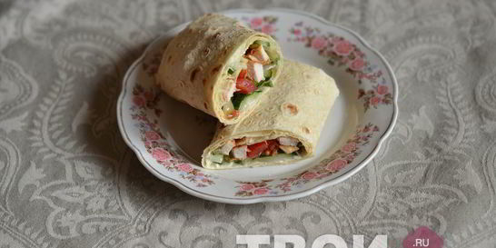 Курица в лаваше