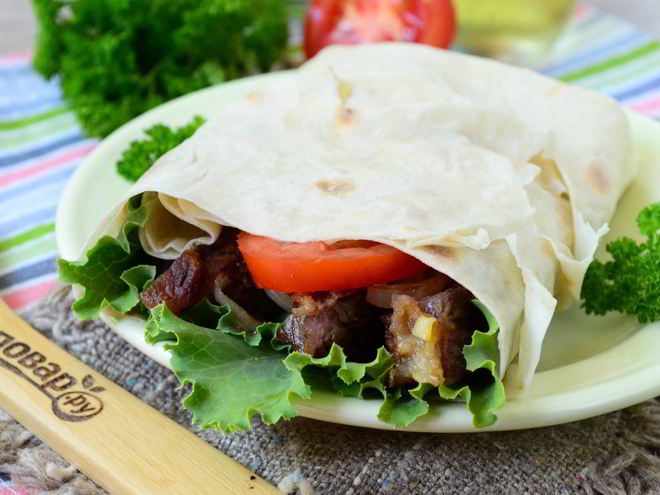 Рецепт лангета в лаваше