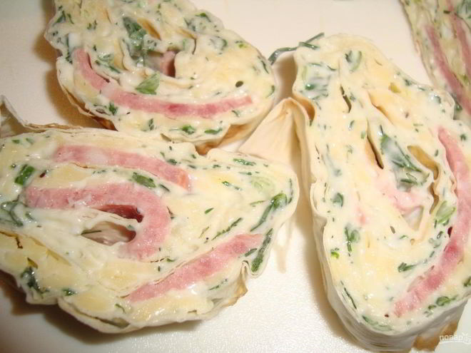 Рецепт лаваша без майонеза