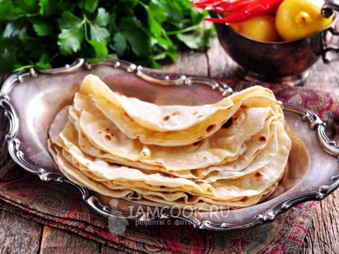 Рецепт лаваша для шаурмы