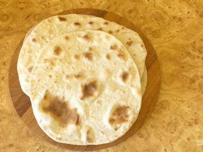 Рецепт лаваша из постного теста