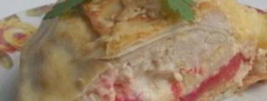 лаваш с фаршем и сыром. Шаг 12