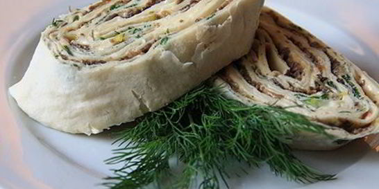 Лаваш с грибами