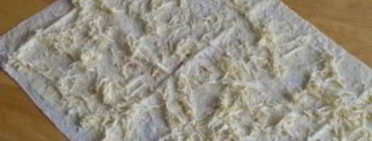 лаваш с красной рыбой и огурцом. Шаг 4