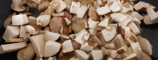 лаваш с курицей, грибами и корейской морковью. Шаг 2