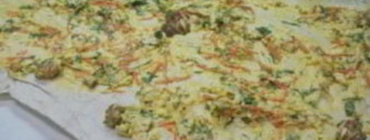 лаваш с курицей и корейской морковкой. Шаг 4