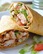 Лаваш с курицей и овощами