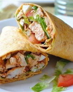 Лаваш с курицей и овощами