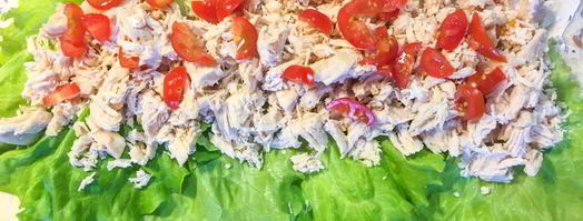 лаваш с курицей и сыром. Шаг 3