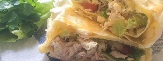 лаваш с курицей и сыром. Шаг 5