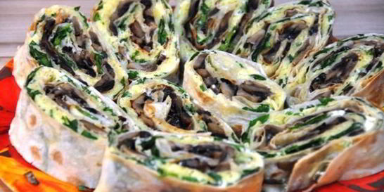 Лаваш с овощами