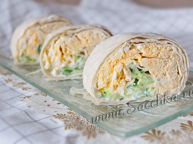 Рецепт лаваша с рыбным паштетом