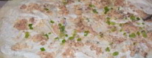 лаваш с рыбой и сыром. Шаг 3