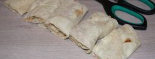 лаваш с рыбой и сыром. Шаг 6