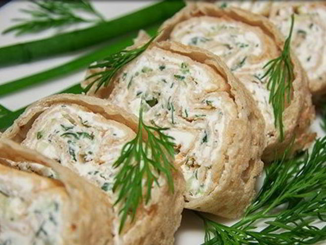 Рецепт лаваша с сыром и чесноком