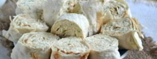 лаваш с сыром и укропом. Шаг 7