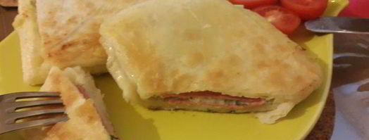 лаваш с сыром и зеленью. Шаг 7