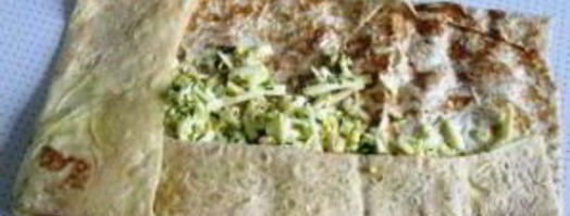 лаваш с сыром на сковороде. Шаг 3