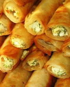 Лаваш с творогом и зеленью