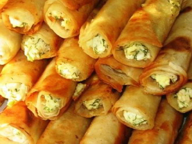 Рецепт лаваша с творогом и зеленью