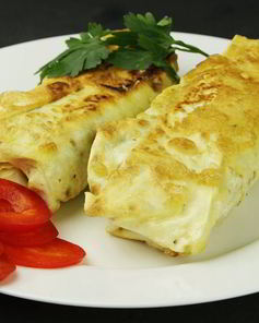 Лаваш с яйцом и луком