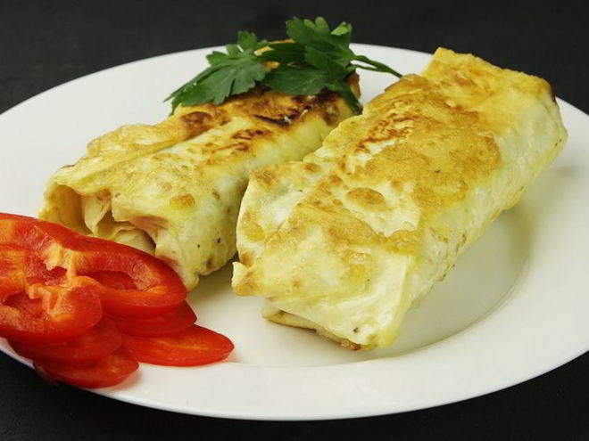 Рецепт лаваша с яйцом и луком