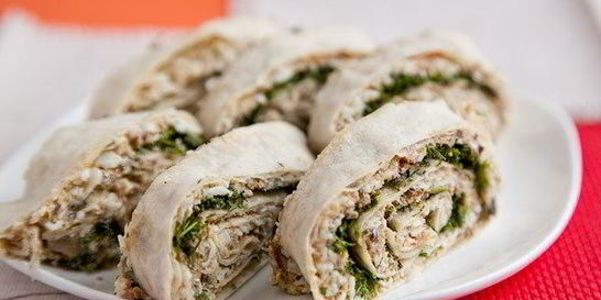 Лаваш со шпротами