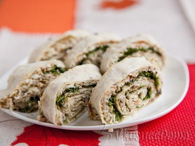 Рецепт лаваша со шпротами