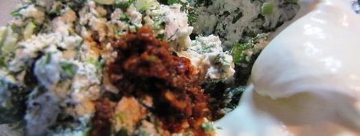 лаваш закусочный, с творогом и семгой. Шаг 3