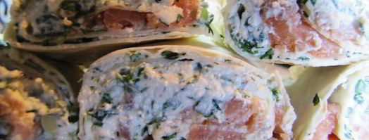 лаваш закусочный, с творогом и семгой. Шаг 5