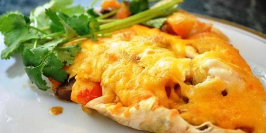 Овощи, запеченные на лаваше