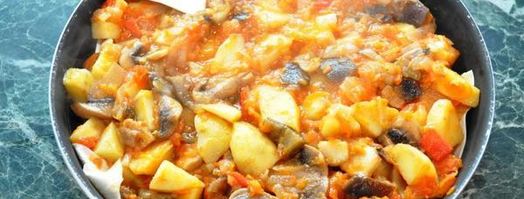 овощи, запеченные на лаваше. Шаг 3