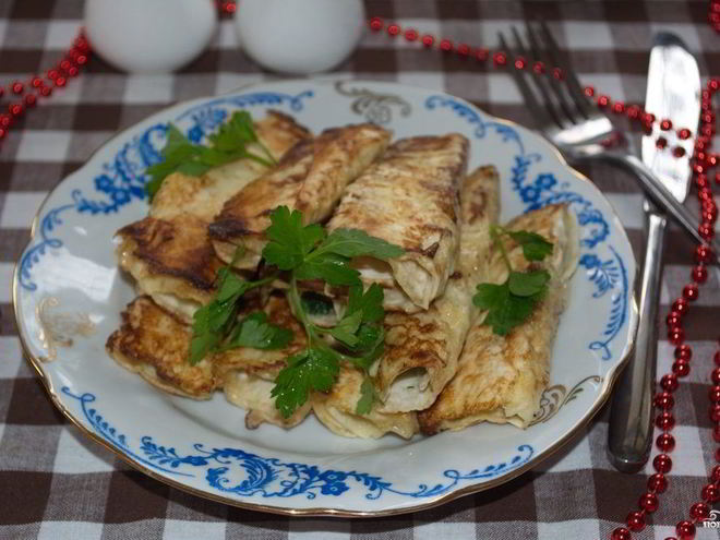 Рецепт палочек из лаваша с начинкой