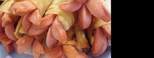 сосиски с сыром в лаваше. Шаг 5