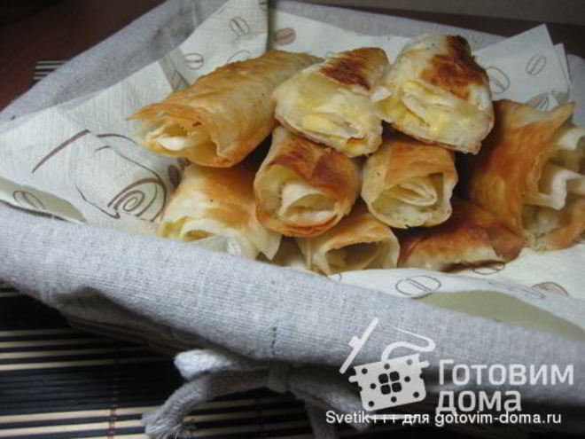 Рецепт трубочек из лаваша