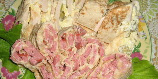 Закуска из лаваша