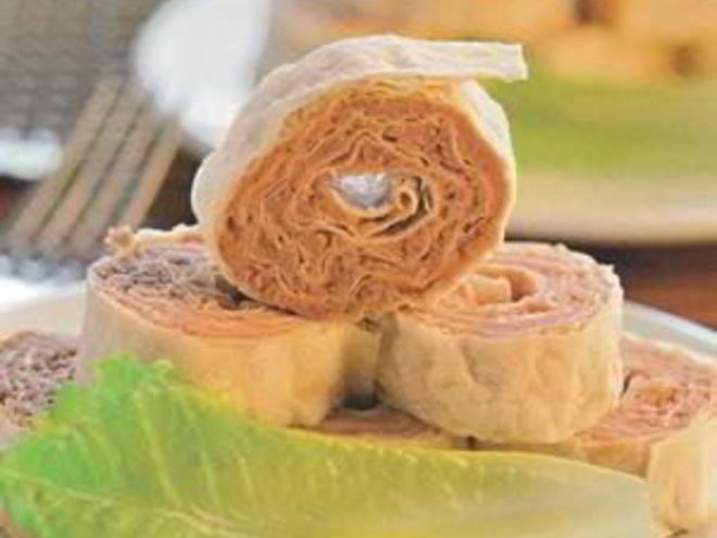 Рецепт закусок из лаваша с начинкой