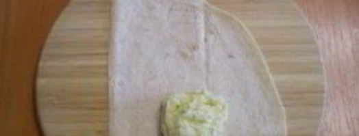 жареный лаваш с начинкой. Шаг 5