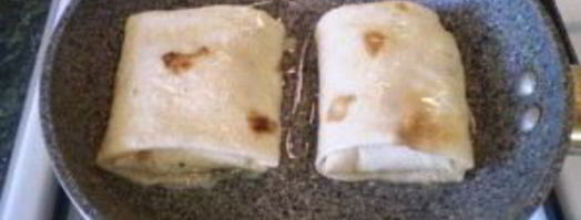 жареный лаваш с начинкой. Шаг 7